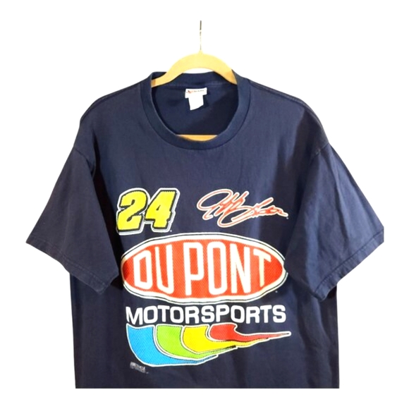 Vintage Chase Authentics 2001 Dupont Motorsports Jeff Gordon NASCAR Tee Adult L - Picture 2 of 6